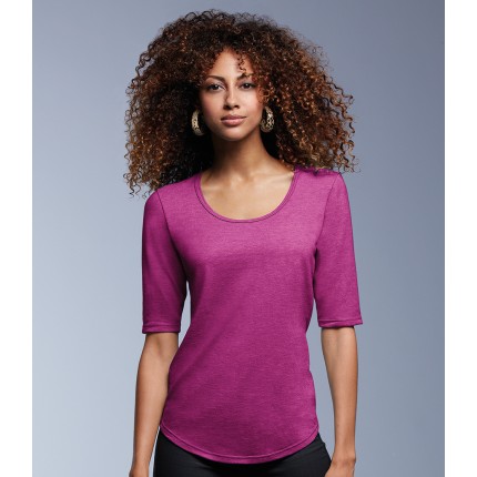 Anvil Ladies Tri-Blend 3/4 Sleeve T-Shirt 