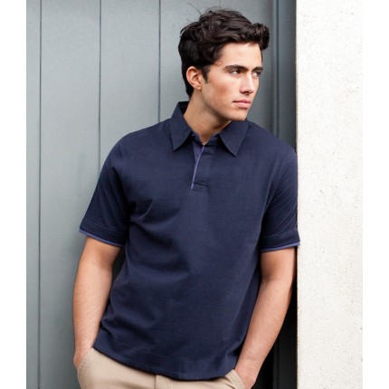 Front Row Collection Brushed Cotton Jersey Polo Shirt