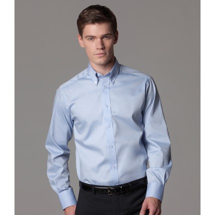 Kustom Kit Long Sleeve Tailored Oxford Shirt