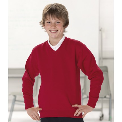 Jerzees Schoolgear Kids V Neck Sweatshirt