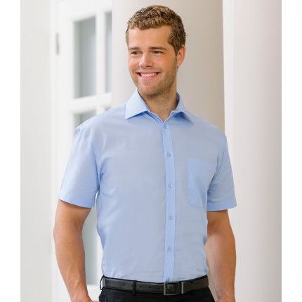 Russell Collection Short Sleeve Tencel Corporate Shirt